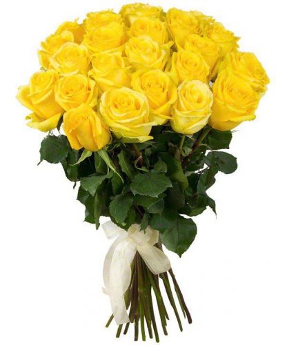 Купить с доставкой 21 желтую розу по Челябинску